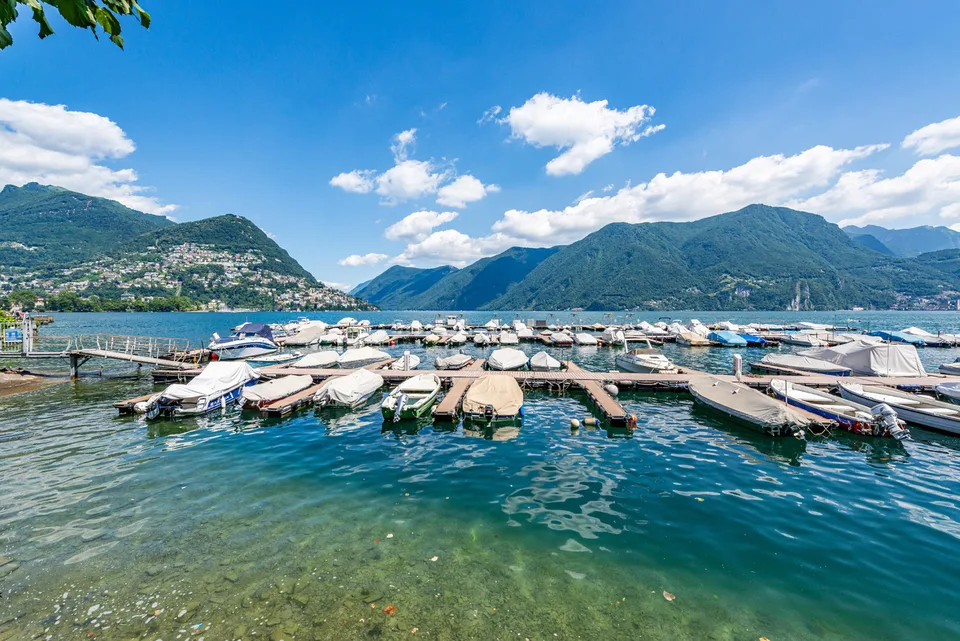 Uno sguardo privilegiato sul lungolago di Lugano