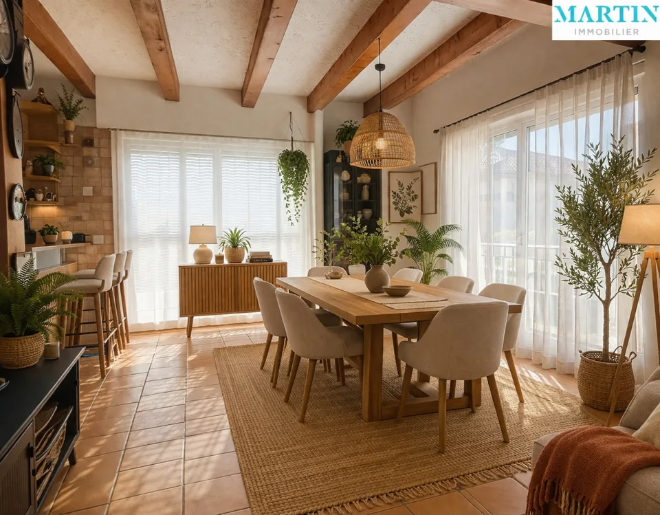 In Vendita: Nel cuore del bellissimo villaggio di Bramois, casa di 4.5 locali in duplex.