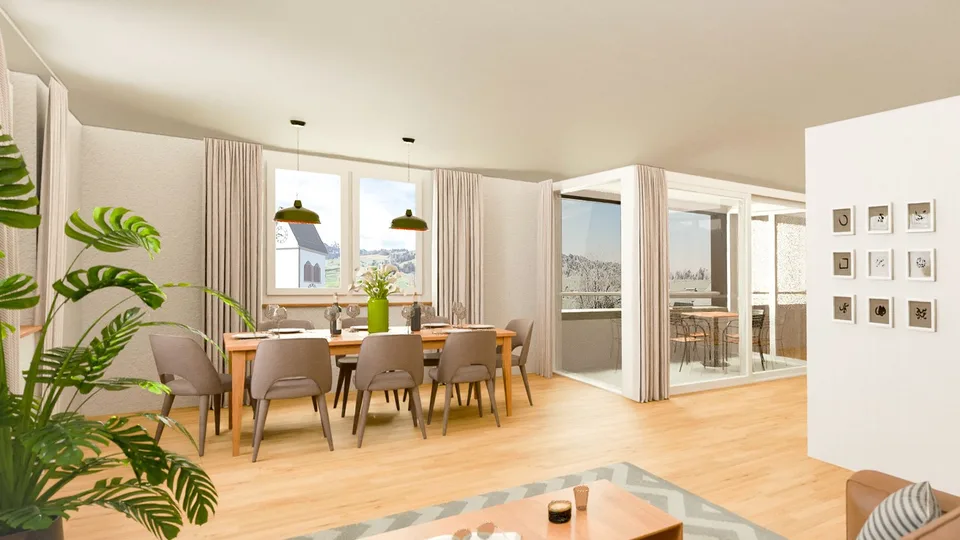 Appartement neuf de 3,5 pièces avec caractère accueillant