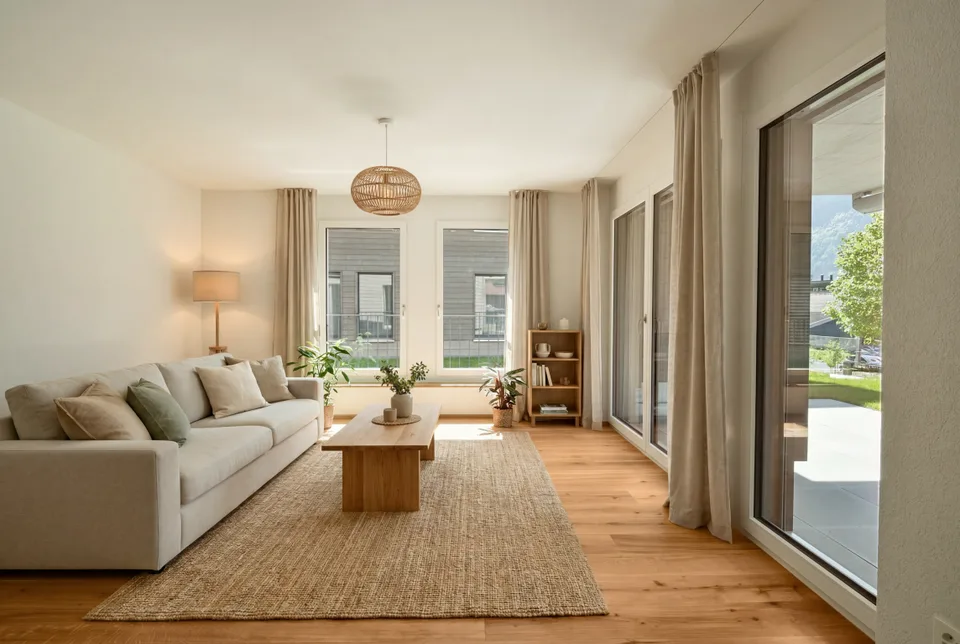 Appartement terrasse neuf avec vue sur les montagnes