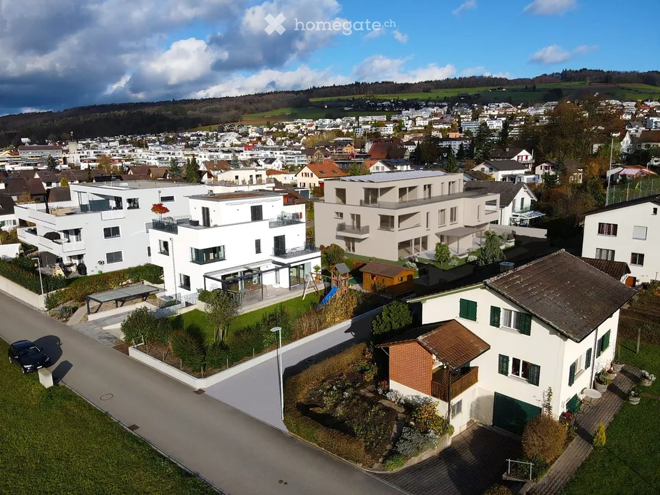 Moderne 4.5-Zimmer-Neubau-Wohnung mit Gartensitzplatz und Garage in Niederrohrdorf