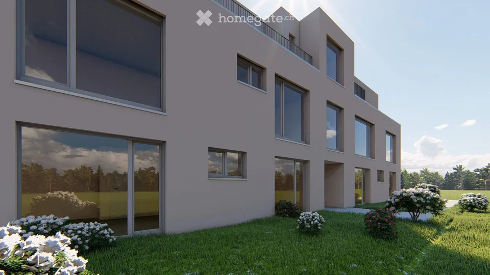 Moderne 4.5-Zimmer-Neubau-Wohnung mit Gartensitzplatz und Garage in Niederrohrdorf