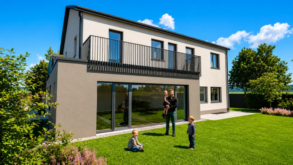 Modernes Einfamilienhaus mit 6.5 Zimmern, Carport und Parkplatz