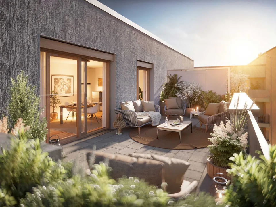 3,5 Zimmer Penthouse-Wohnung mit großzügiger Dachterrasse