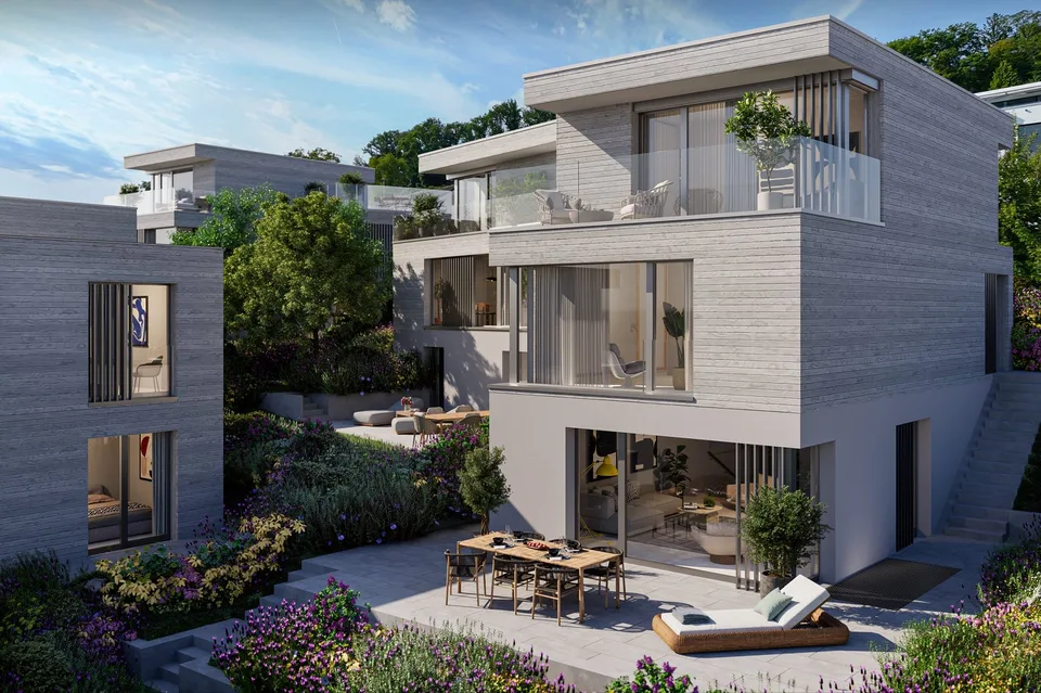 Neubauprojekt Biel-Benken-Panorama Einfamilienhaus mit nachhaltigem Holzbau in traumhafter Lage