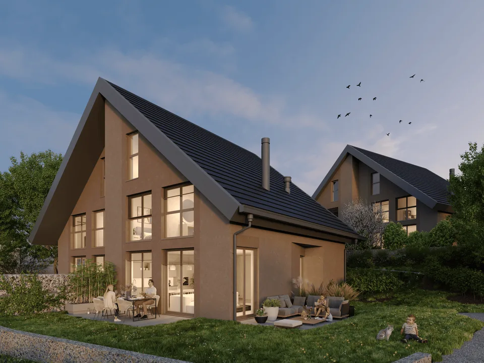 Villa mitoyenne neuve - 6.5 pièces avec jardin - Livraison fin 2027
