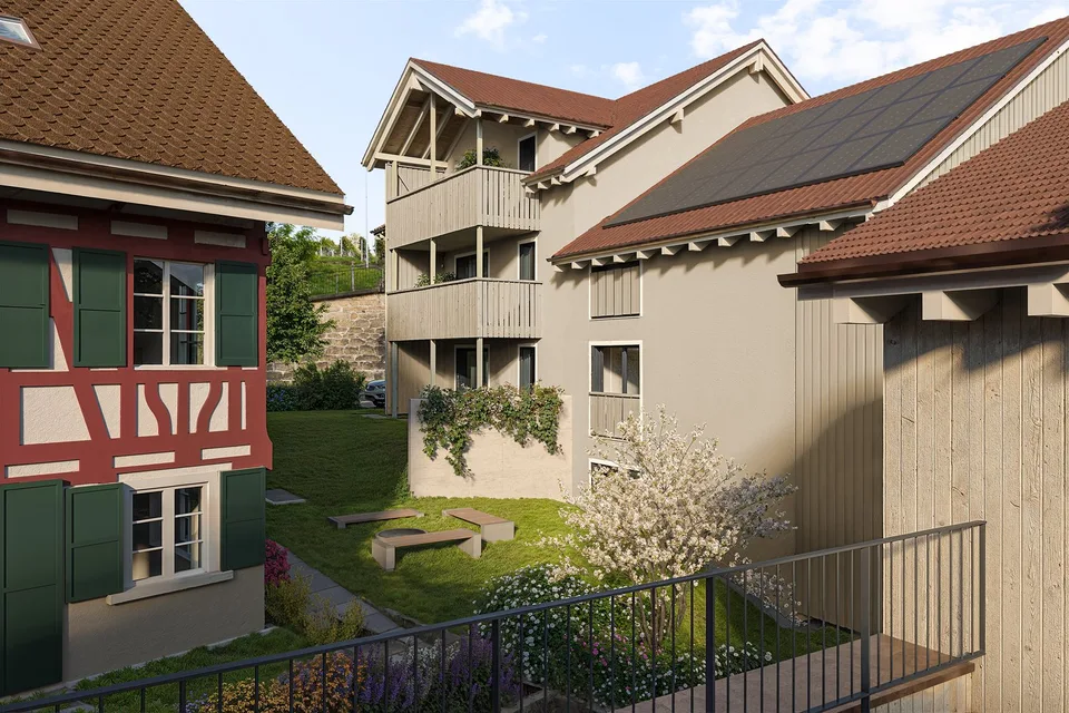 Modernes 7.5-Zimmer-Reihenhaus in ruhiger Dorfmitte von Dörf­lingen