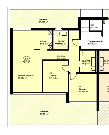 Appartement en attique avec terrasse et vue sur le Säntis – photo 19 sur 20