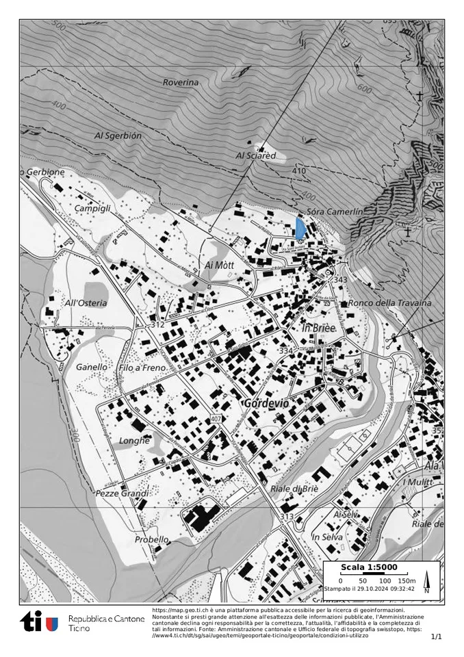 Sale of building land in Gordevio