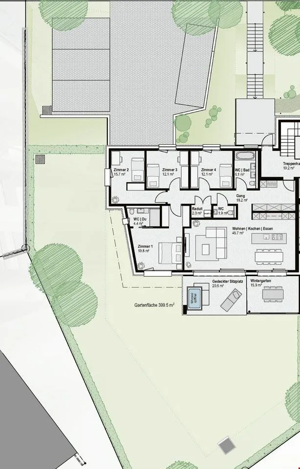 Vivre dans la « Beletage » - appartement 4,5 pièces avec tout le confort !