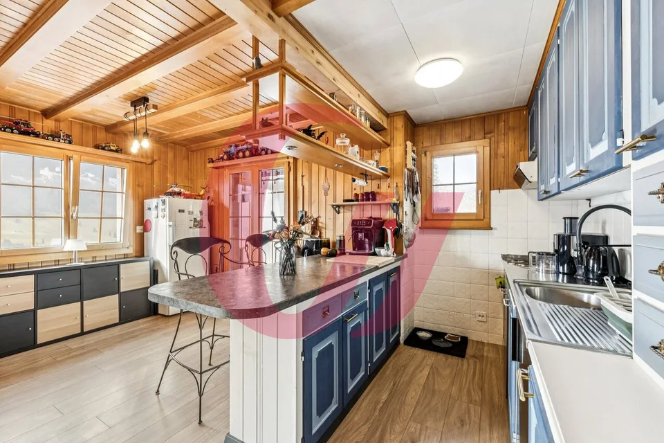 Chalet mit 4.5 Zimmern in Crésuz mit Panoramablick!