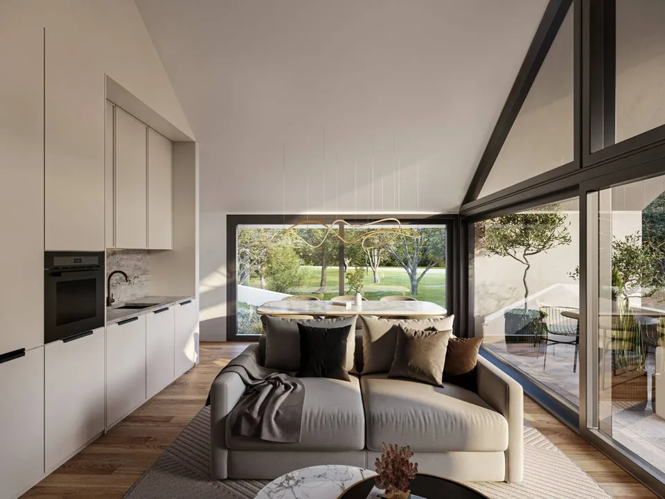 Appartement neuf en dominance sur la plaine.