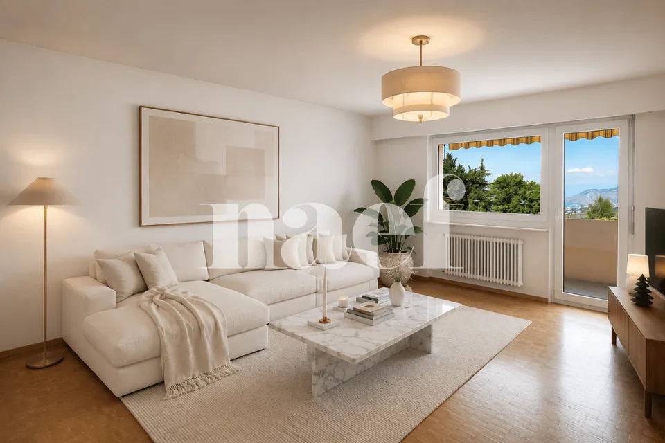 Esclusivo! Appartamento spazioso di 3,5 locali con balcone e vista libera sul lago in vendita a Chernex / Montreux – foto 6 di 8