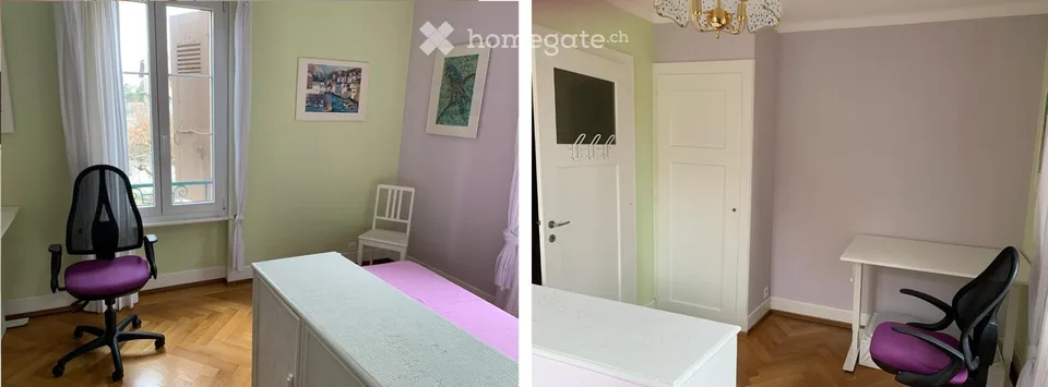 In Renens, furnished rooms (shared accommodation)