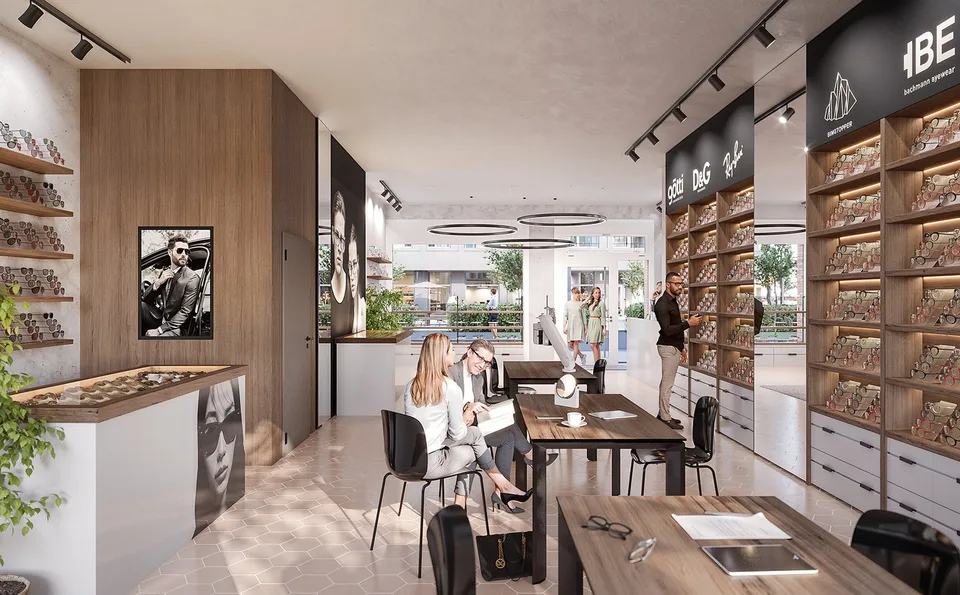 Espace commercial avec vitrine