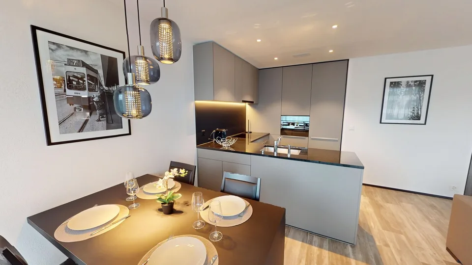 Stylish Furnished 2-Room Apartment with Balcony