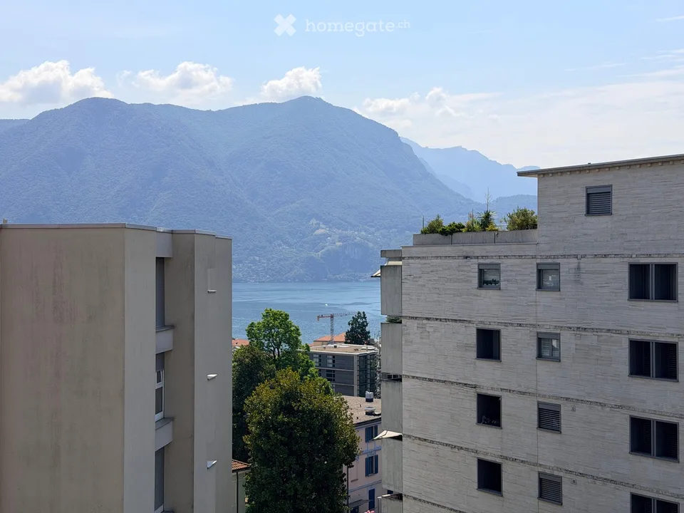 Lugano  4,5 locali con vista lago, vicino alla stazione