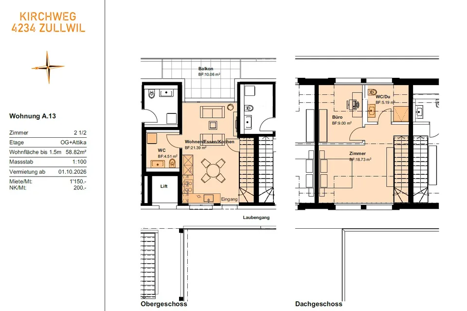 Première location de 2 MFH Kirchweg 358 / 359 à Zullwil – Vivre moderne au vert