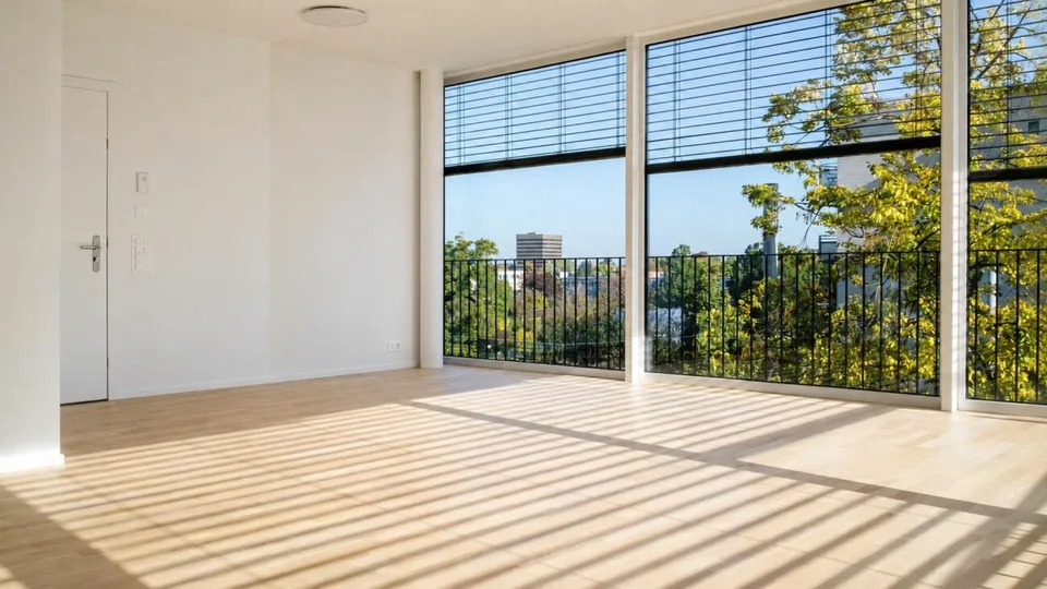 Ufficio luminoso con balcone in posizione centrale a Basilea