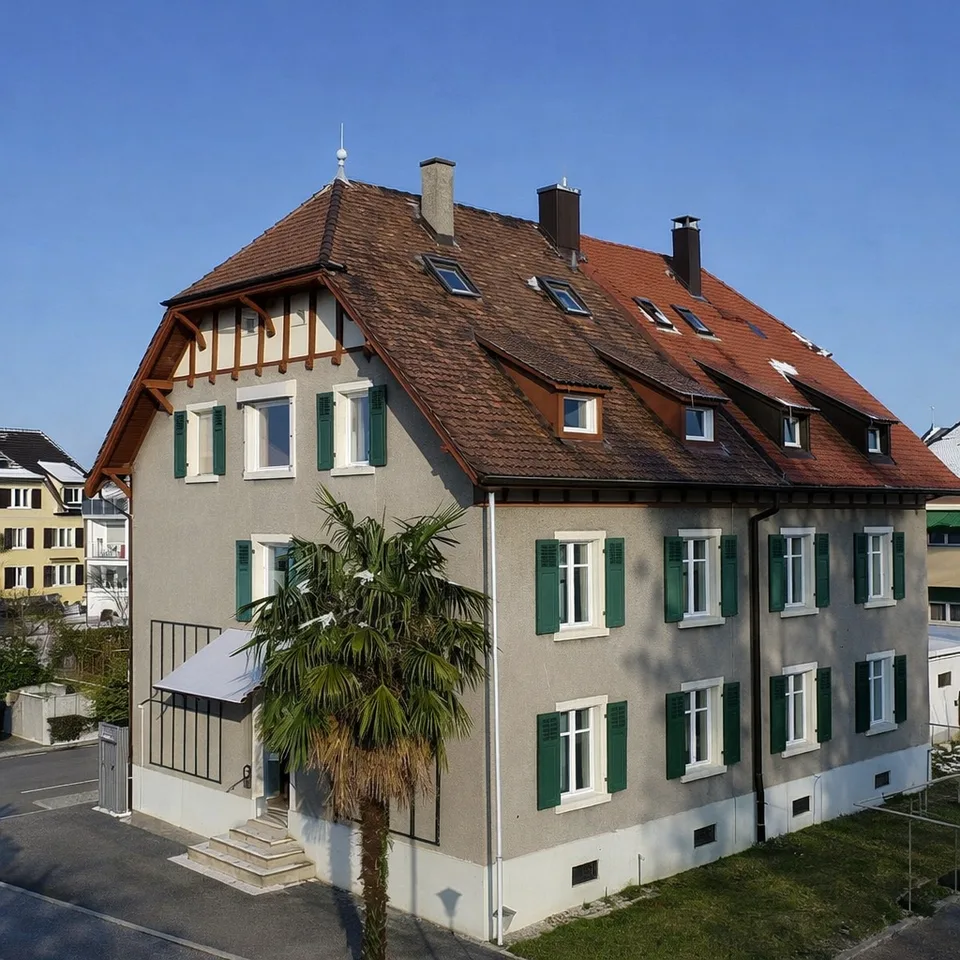 Appartement de 3,5 pièces en mansarde avec cheminée, galerie et atelier ; rénové en 2021 – photo 8 sur 8