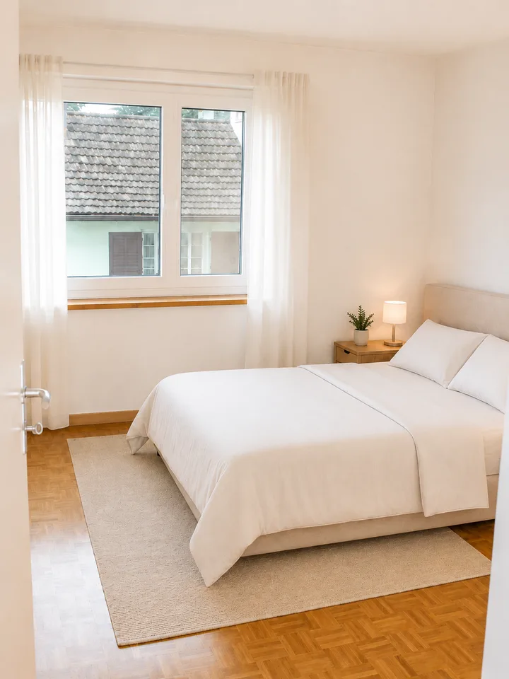 Klassisch geschnittene 3.5-Zimmerwohnung aus den 1960er-Jahren mit grosszügigem Wohnzimmer