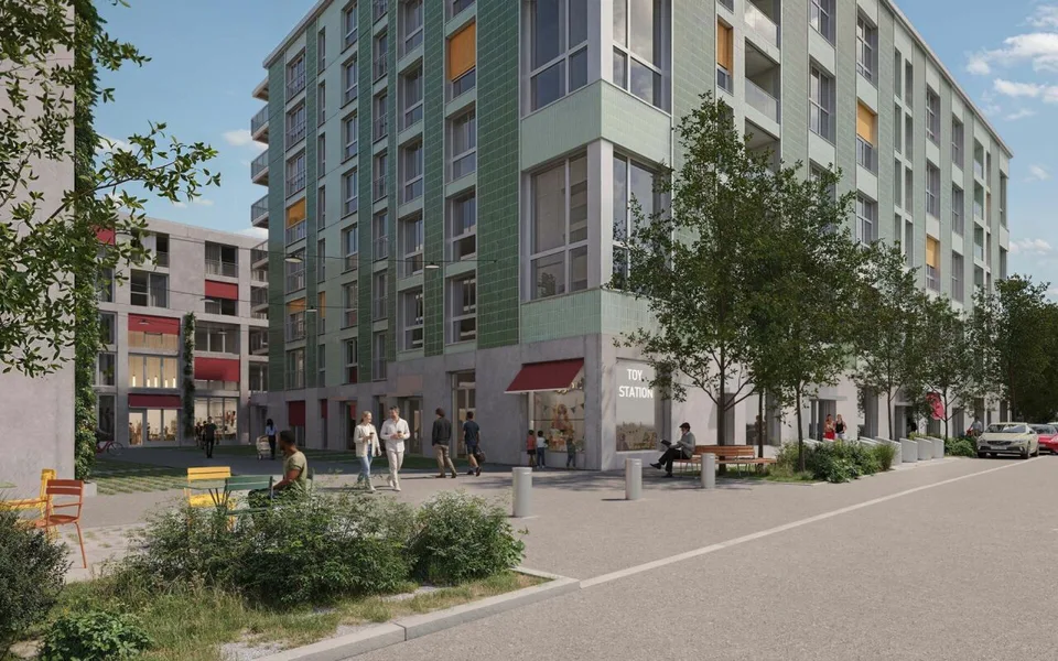 Hier läuft was - einladende Gewerbeflächen mit Schaufenster im pulsierenden Lymhof