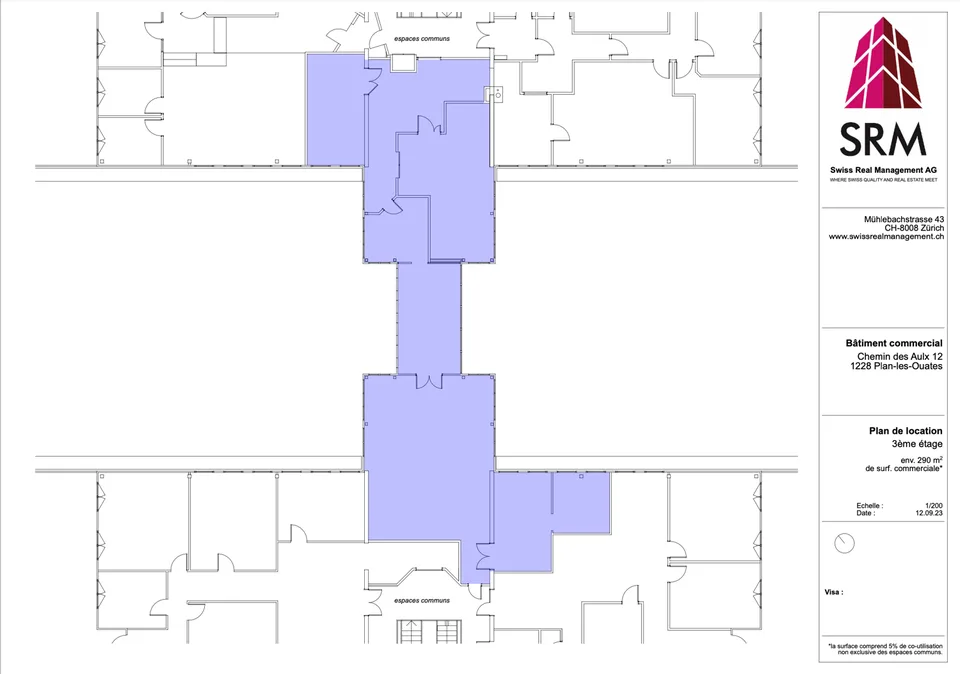 290m2 de bureaux au 3ème étage du CTN 12 à Plan-les-Ouates – photo 7 sur 7
