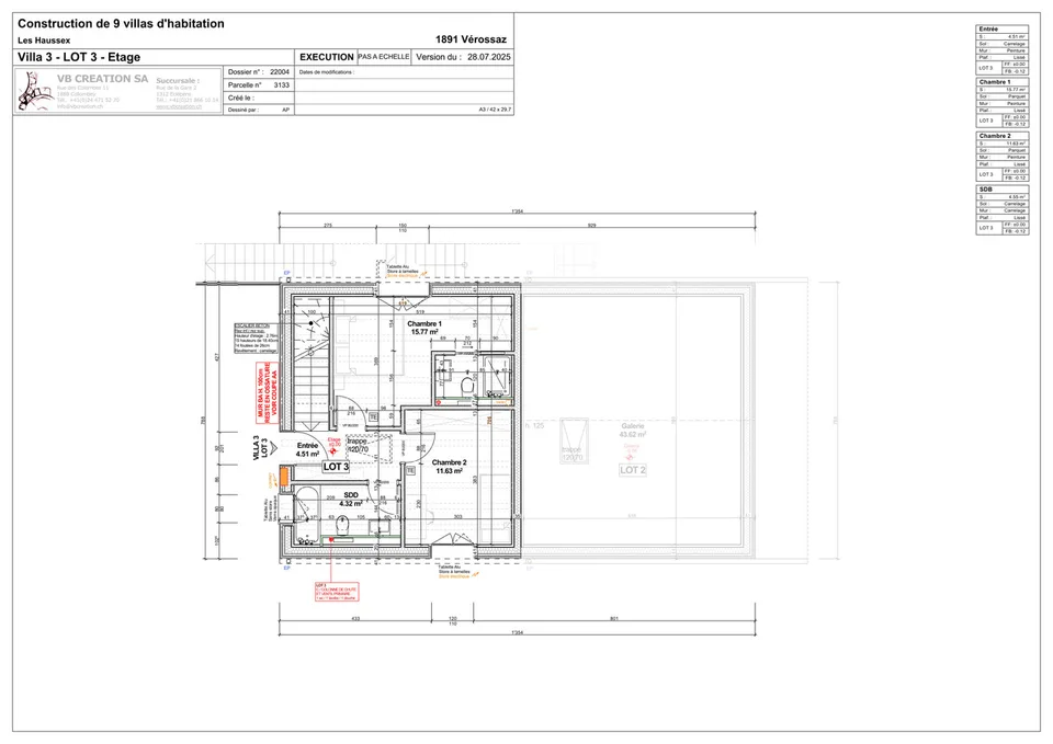 Bella Chalet-Villa a schiera di 3,5 locali a Vérossaz