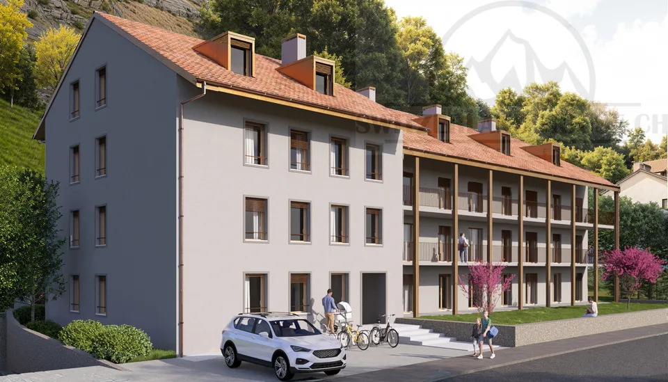 Magnifiques 4.5 pcs proche Sarine en basse ville de Fribourg