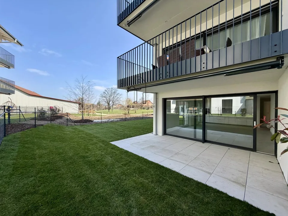 Vivre l'exception au quotidien ? Appartement neuf en rez-de-jardin