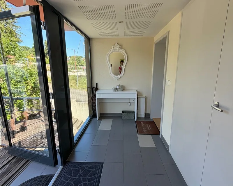 Duplex d'eccezione alle porte della Svizzera - Terrazza, giardino, vista foresta