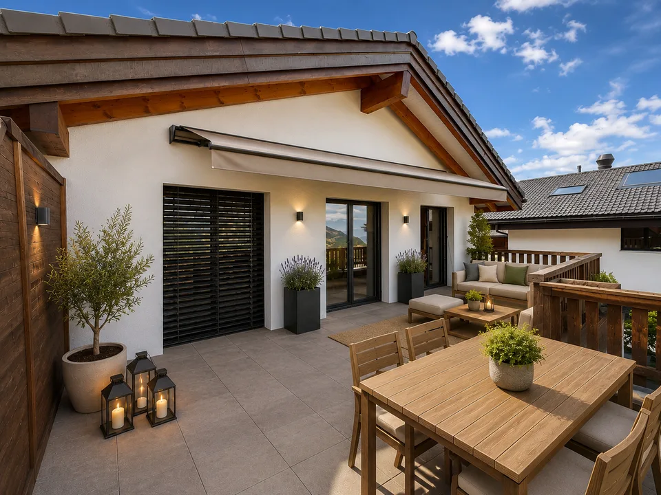 Magnifique attique avec terrasse et vue panoramique