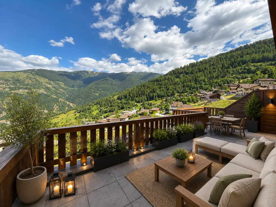 Magnifique attique avec terrasse et vue panoramique
