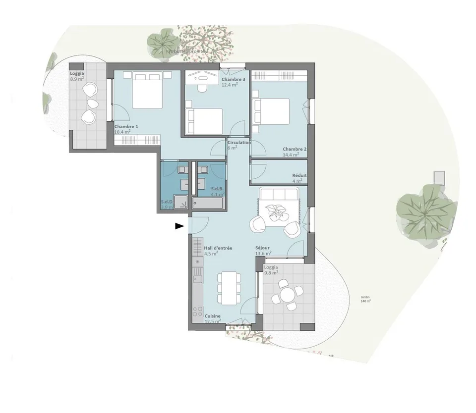 PLUS QUE 5 LOTS DISPONIBLES - Prilly Buissonnière - 4,5 PIECES REZ-DE-JARDIN – photo 9 sur 9