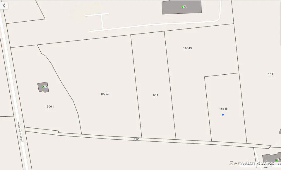 Due aree industriali adiacenti 4000 m2 e 6000 m2 a Palézieux