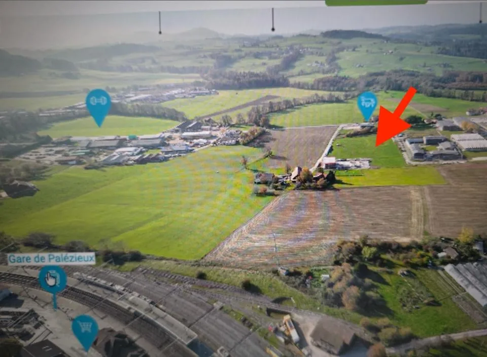Deux parcelles industrielles adjacentes 4000 m2 et 6000 m2 à Palézieux