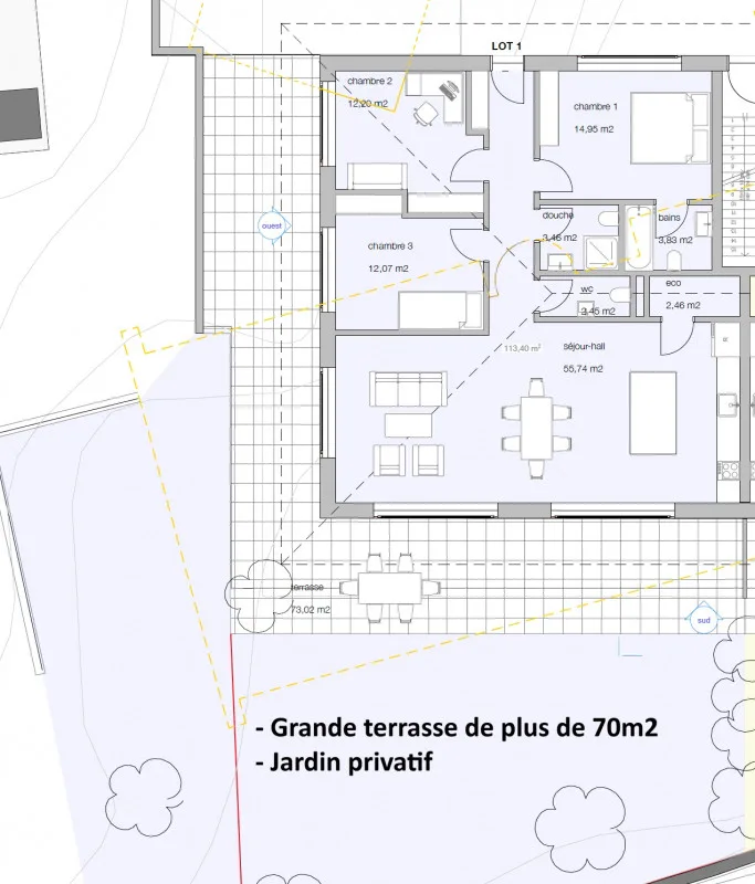 Dernier lot disponible! Démarage des travaux imminent! Magnifique 4,5 pièces