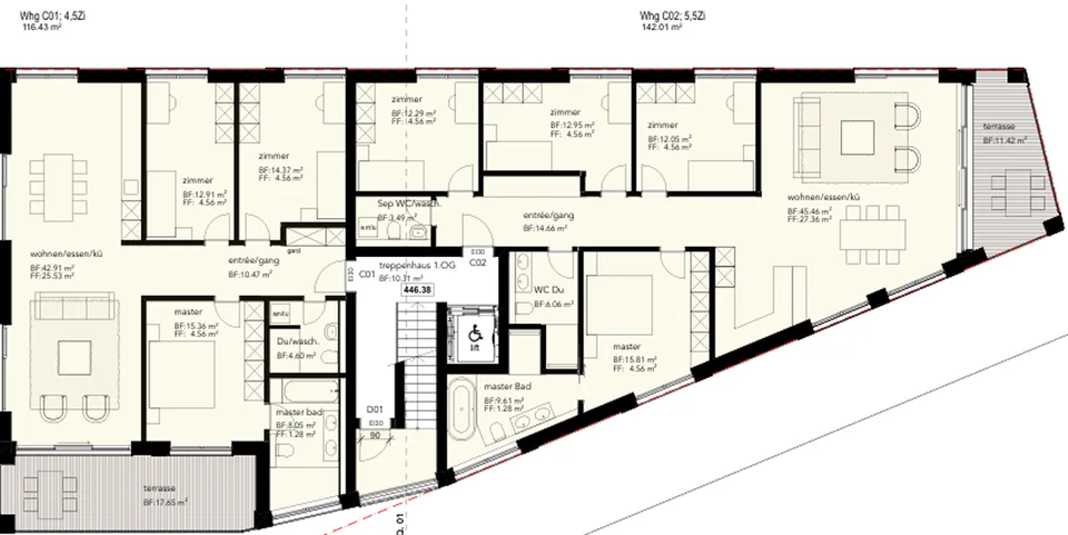 Moderne 5.5-Zimmer-Neubau-Wohnung mit Garage in Glarus Nord – Foto 7 von 7