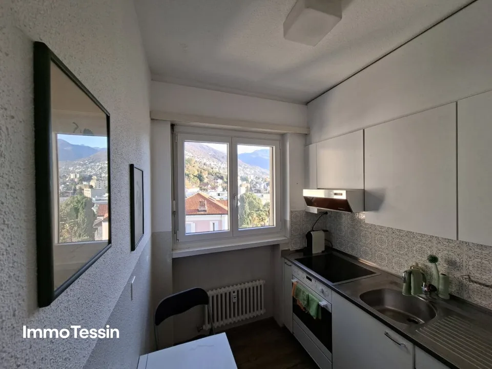 1.5-Zimmer-Wohnung an zentraler Toplage in Muralto mit atemberaubender Seesicht, Indoorpool und Parkplatz – Foto 7 von 13
