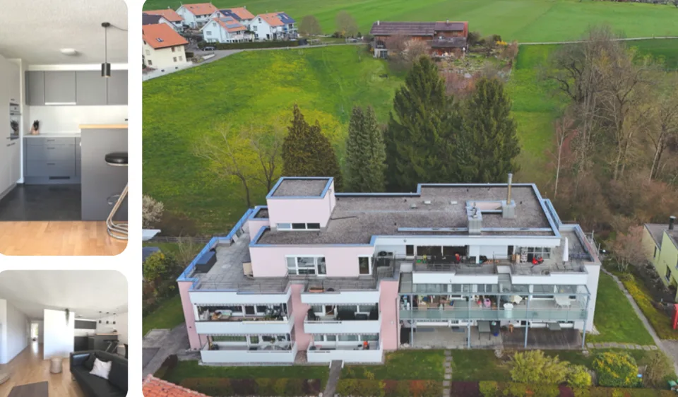 Moderne 4.5-Zimmer-Wohnung mit Balkon, Bergsicht & inkl. Einstellhallenplatz in Steffisburg
