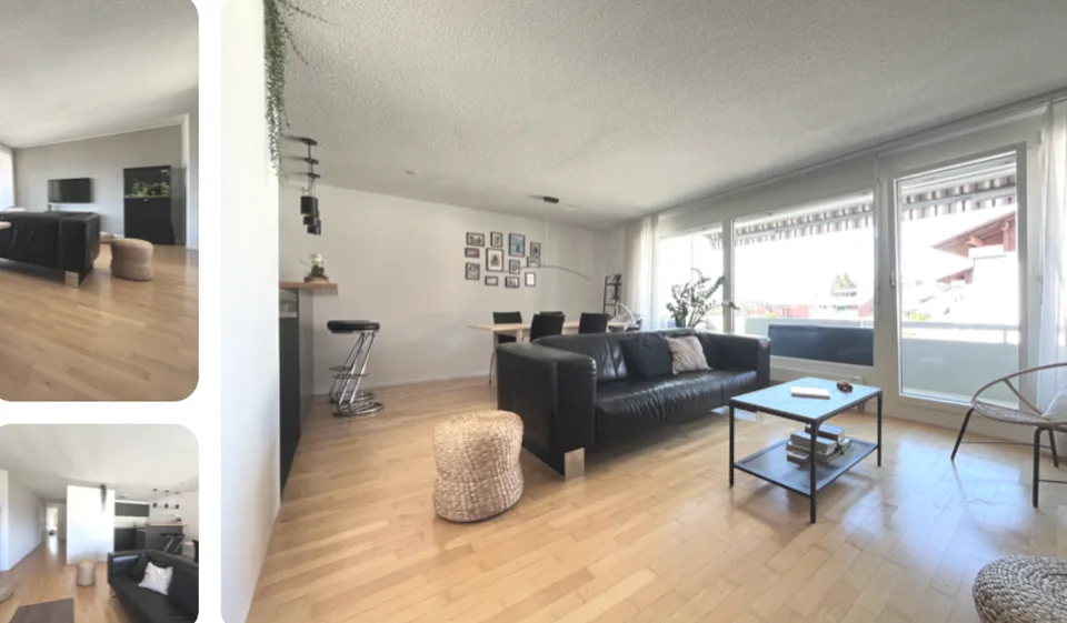 Moderne 4.5-Zimmer-Wohnung mit Balkon, Bergsicht & inkl. Einstellhallenplatz in Steffisburg
