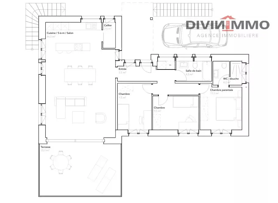 Schönes Appartement in einem kleinen Gebäude