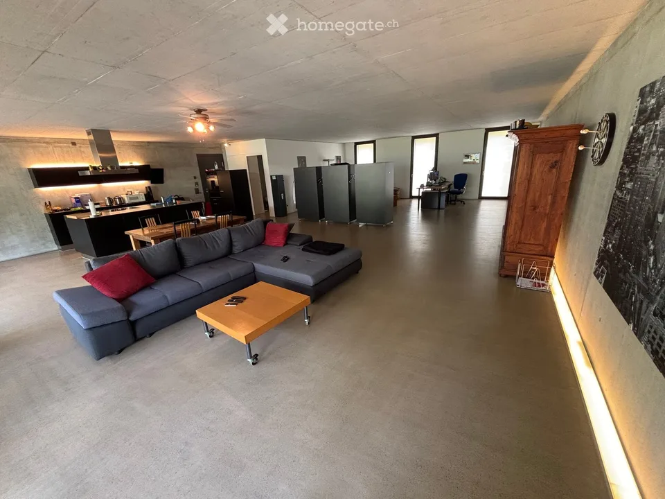 Architettura incontra giardino – loft unico con 240 m² di giardino privato e opzione 3½ locali