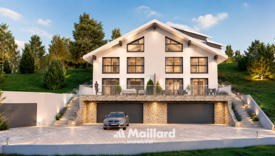 Villa contemporaine avec vue dégagée au coeur de Le Vaud