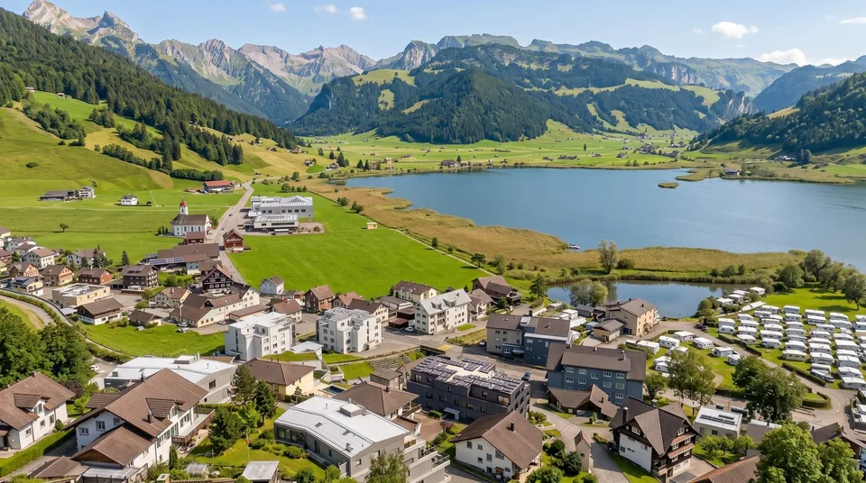 Appartamento giardino 5,5 locali con vista lago a Euthal - in vendita