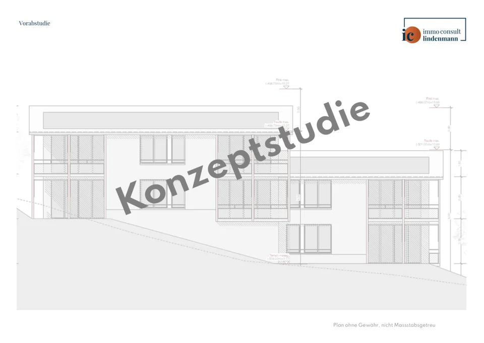Bauland AZ 0.6 / MFH Neubau Konzept-Studie vorhanden – Foto 10 von 12