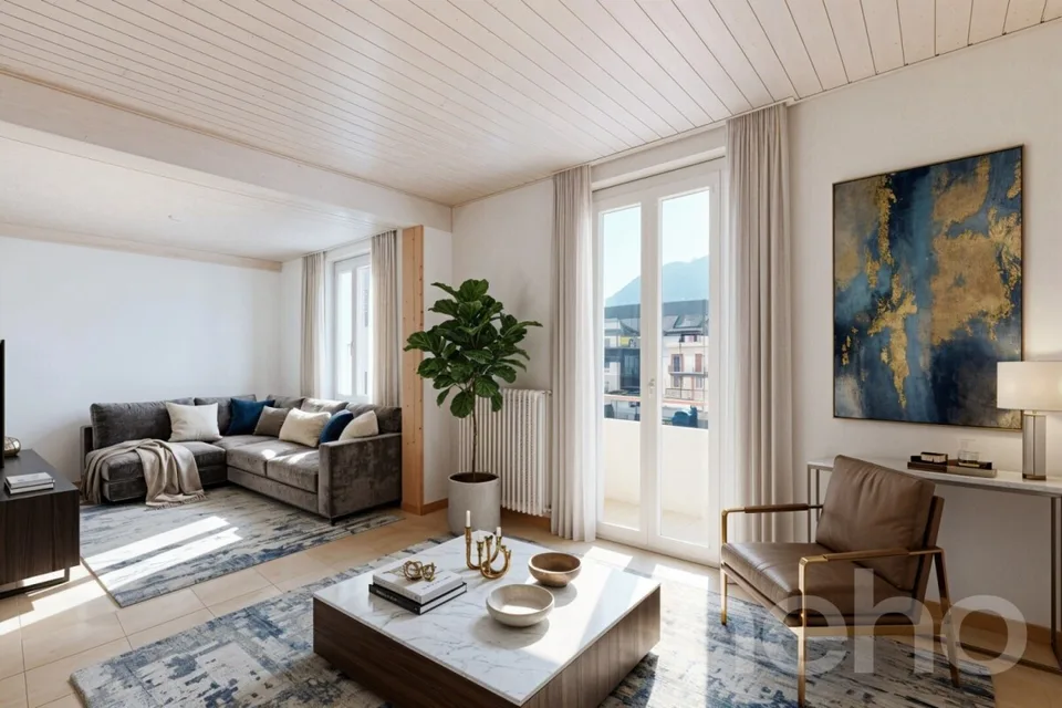 Casa ad Aigle con 2 appartamenti, vista libera e grande potenziale – foto 15 di 19