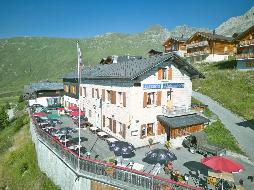 Hôtel dans le domaine skiable de Belalp - Hospitalité avec vue