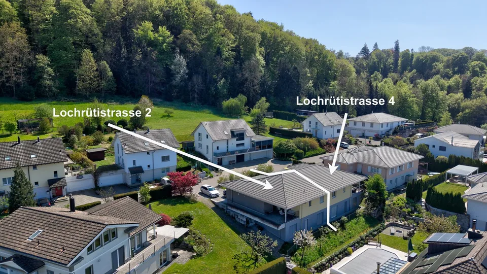 2x Affascinante casa a schiera in una posizione tranquilla con vista su Felben-Wellhausen