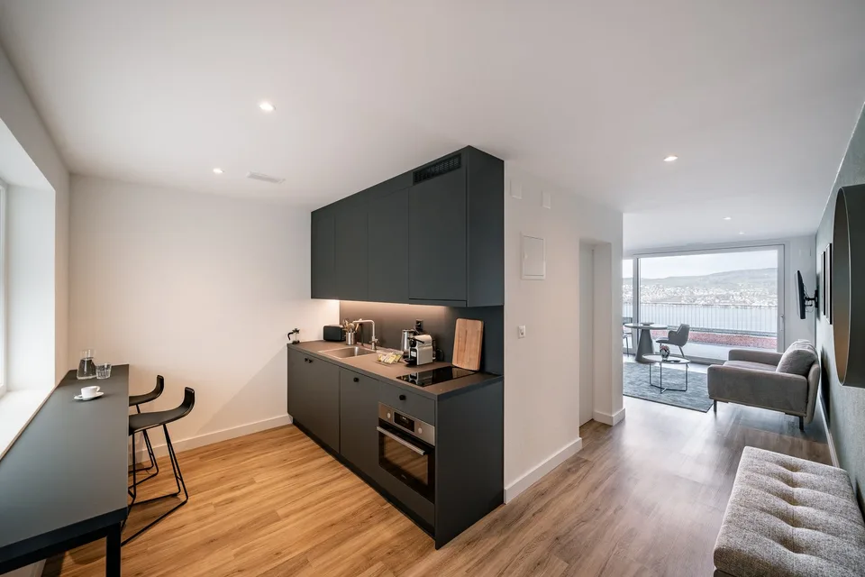 Apartments mit Designer Möblierung und voller Seesicht in Horgen/Zürich/Zug/Pfäffikon.
